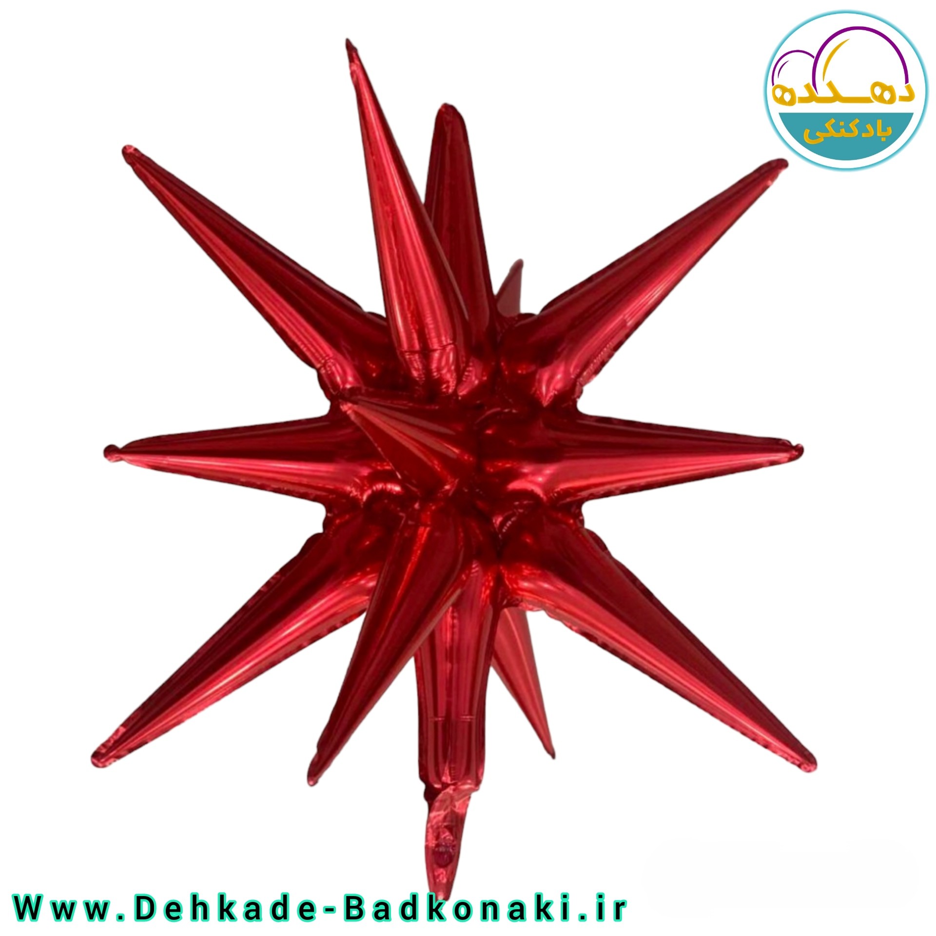حراج بادکنک فویلی ستاره قطبی 3بعدی قرمز