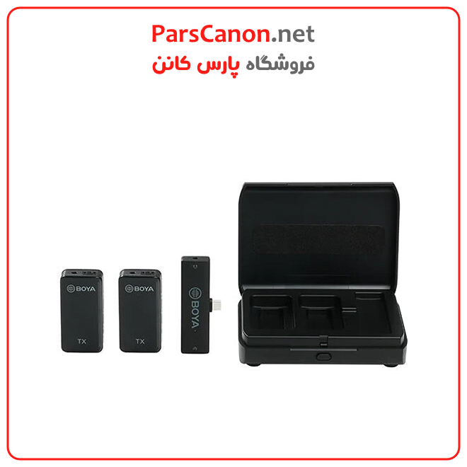 میکروفون بویا مدل BOYA BY-XM6-K5 Wireless Microphone System with USB-C Connector for Mobile Devices
