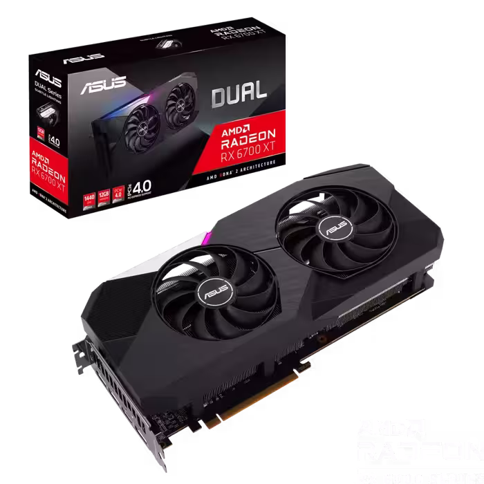 کارت گرافیک مدل RX-6700XT DUAL OC 12GB ASUS ایسوس