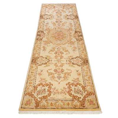 فرش دستباف کناره طول سه و نیم متر سی پرشیا کد 701218