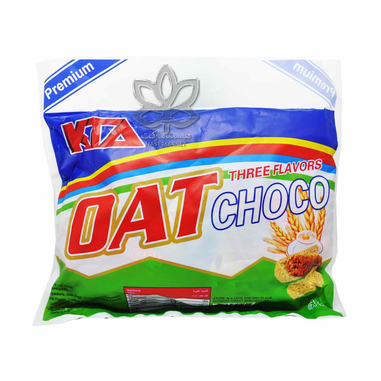 شکلات غلات سه طعم 400 گرم اوت چوکو ( شوکو ) - oat choco
