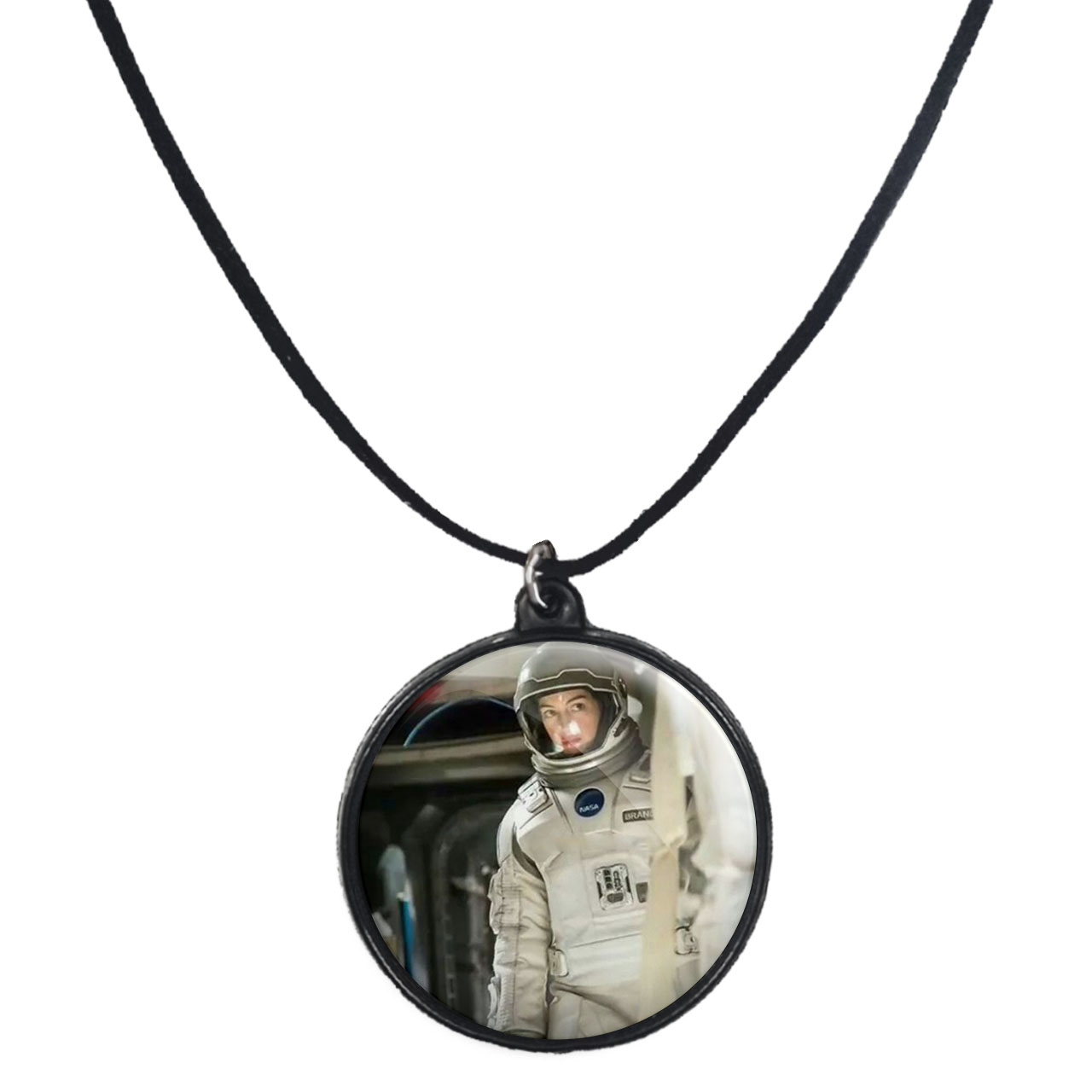 گردنبند پرمانه طرح Interstellar کد pmb.24287 مدل دو طرفه