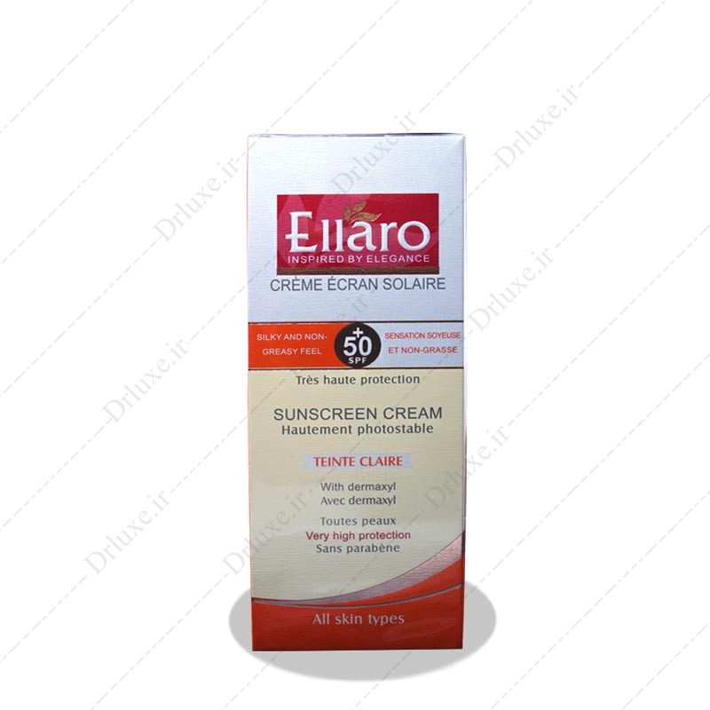 کرم ضد آفتاب SPF50 الارو بژ روشن 50 میلی لیتر