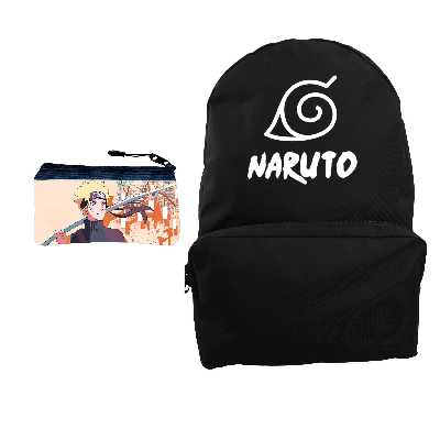 کوله پشتی مدل انیمه ناروتو کد KP-587 به همراه جامدادی