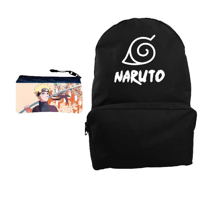کوله پشتی مدل انیمه ناروتو کد KP-587 به همراه جامدادی