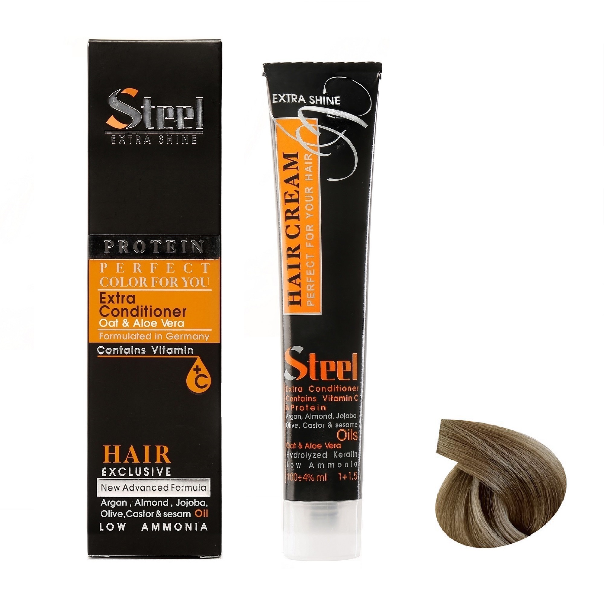 رنگ مو استیل شماره 8.33 حجم 100 میلی لیتر رنگ بلوند زیتونی روشن قوی