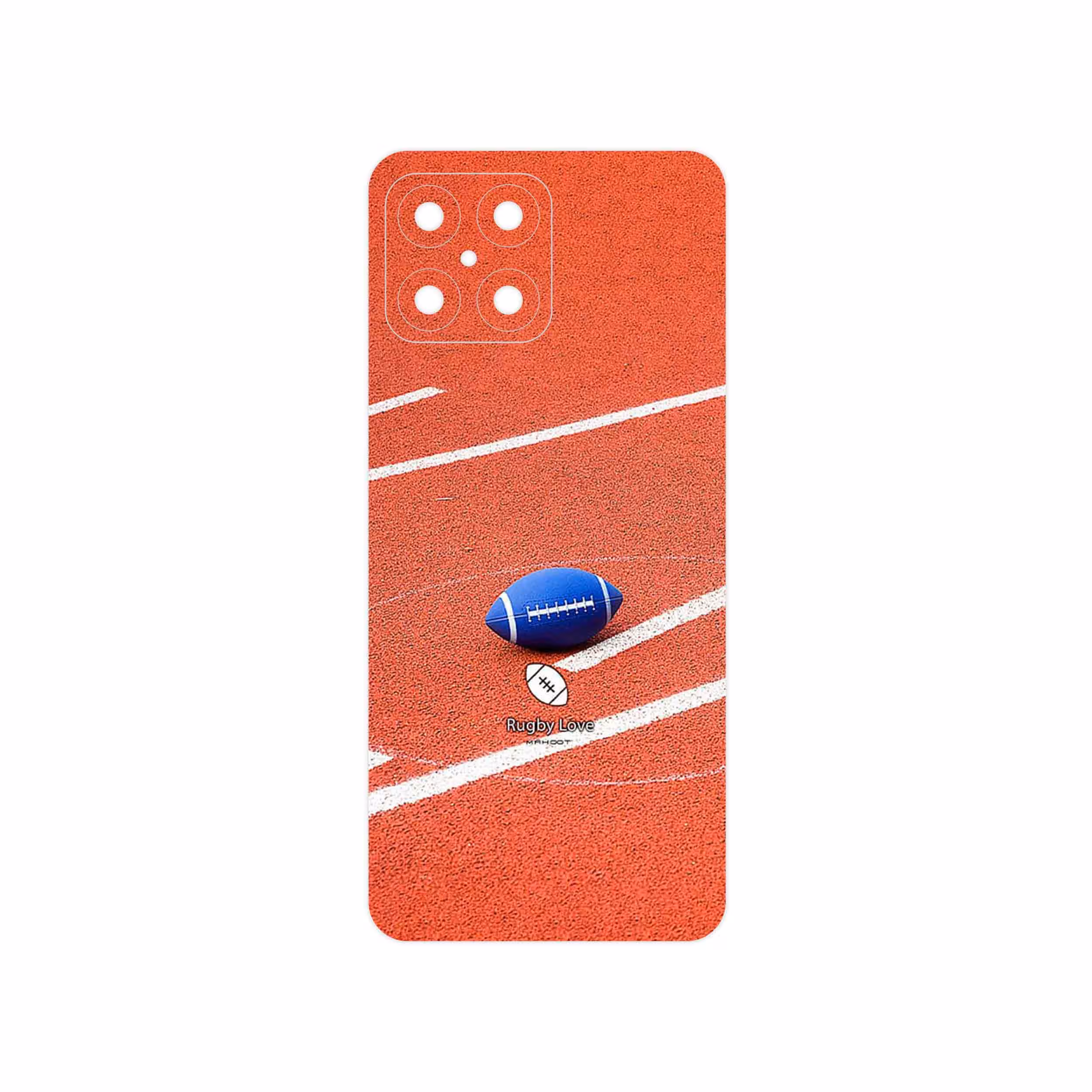 برچسب پوششی ماهوت مدل Rugby football مناسب برای گوشی موبایل آنر X8
