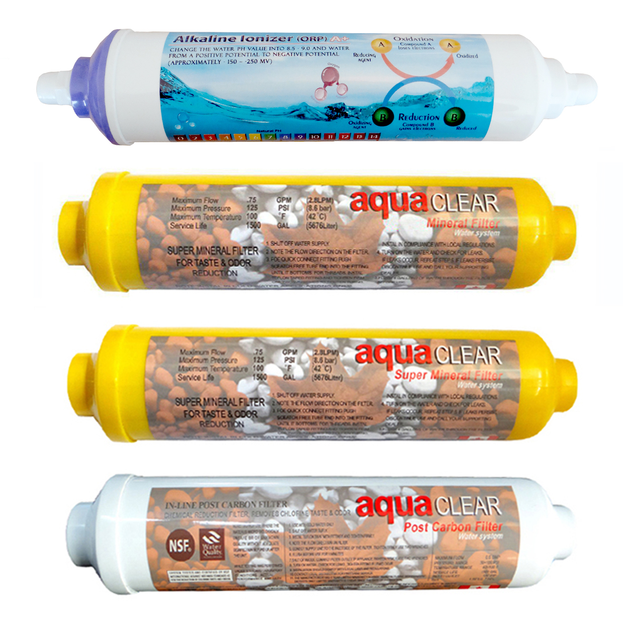 فیلتر تصفیه کننده آب مدل KFC-R4 مجموعه 4 عددی