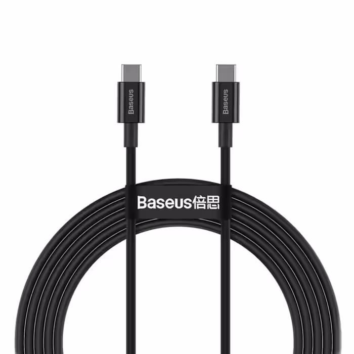 کابل تبدیل USB-C به USB-C باسئوس 100W مدل CATYS-C01 طول 2متر | کالا مکس