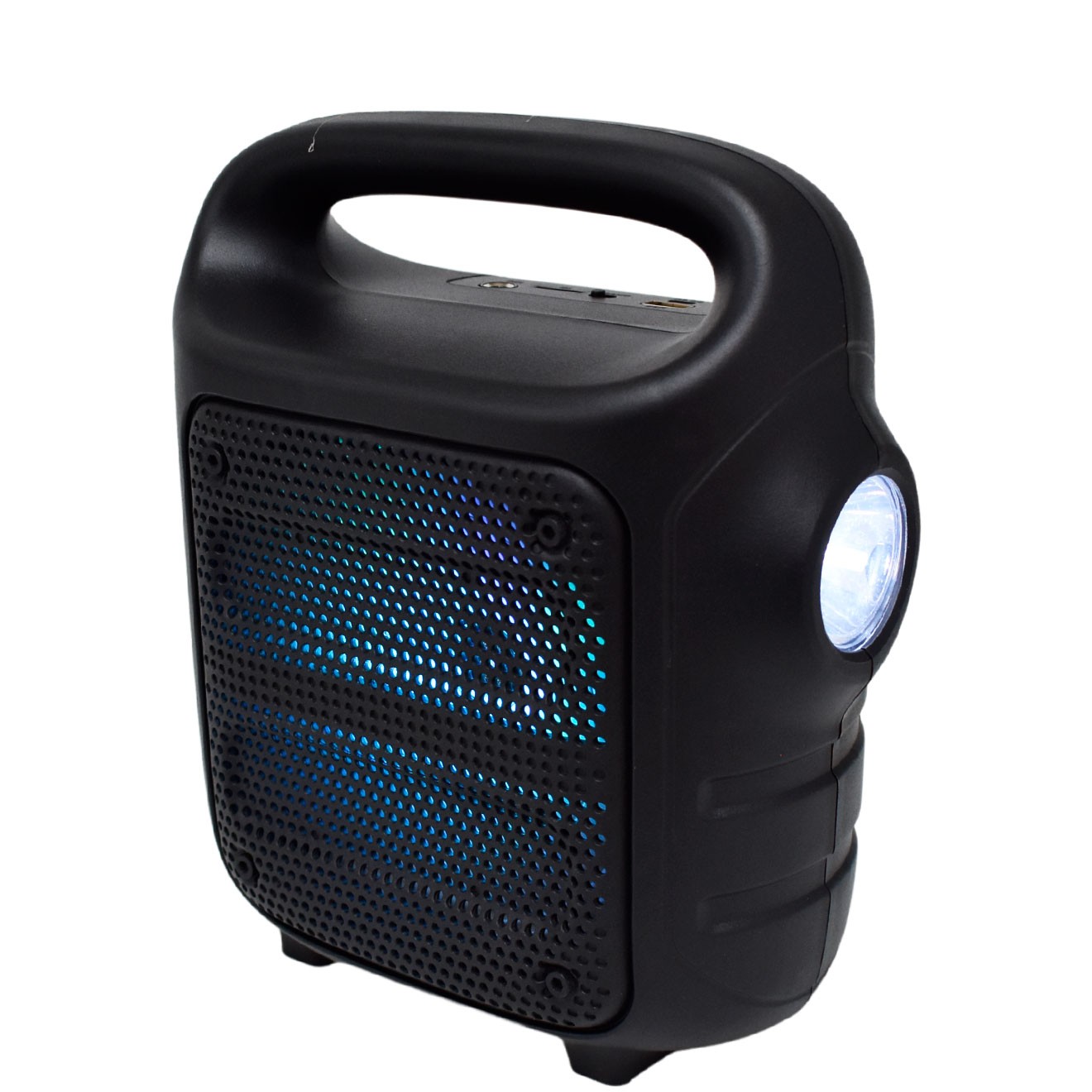 اسپیکر بلوتوثی قابل حمل مدل gts 1705 سایز بزرگ دارای رقص نور و چراغ قوه قویی