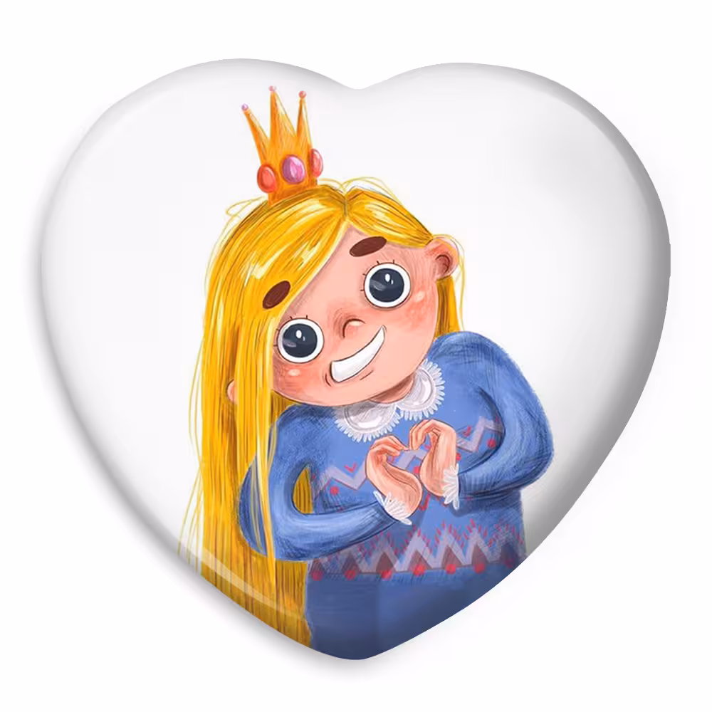 پیکسل خندالو مدل قلبی طرح دخترونه  کد 1635