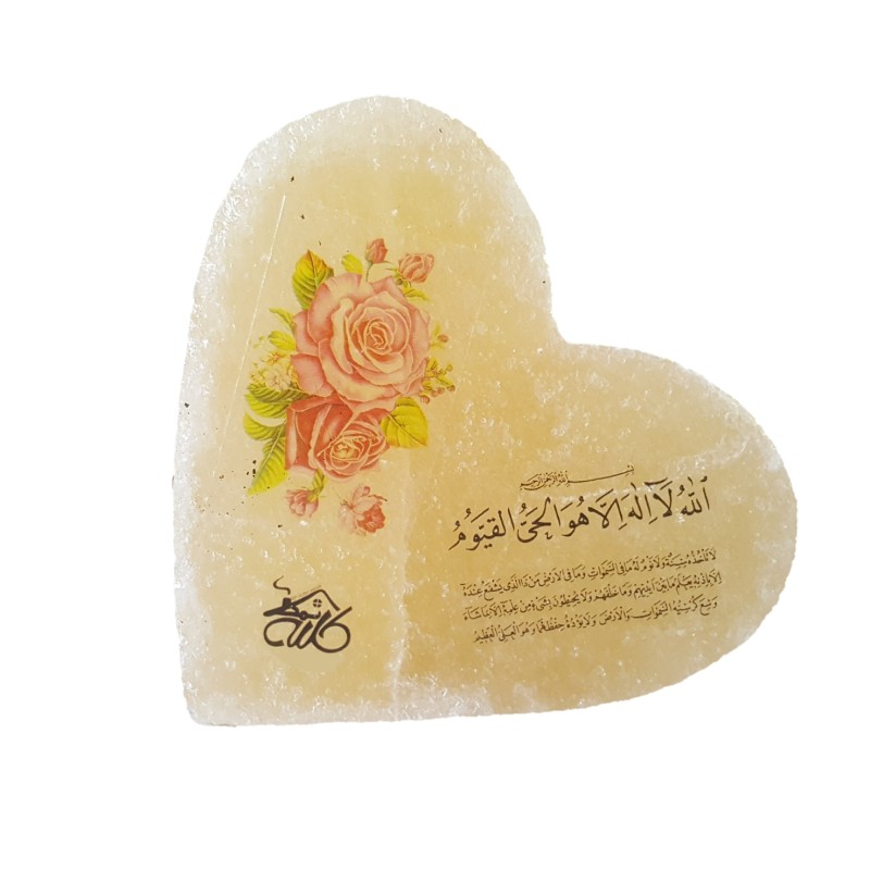 سنگ نمک دکوری طرح قلب کد 8