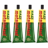 چسب آهن رازی مدل metallplast حجم 100 میلی لیتر بسته 4 عددی