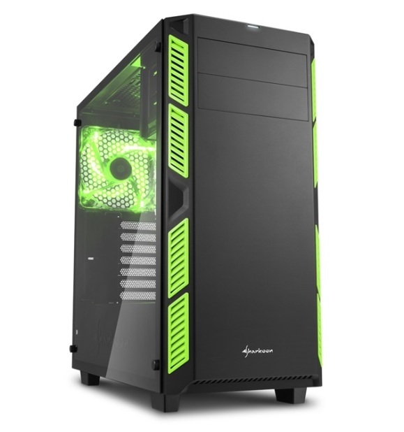 کیس شارکن AI7000 Glass Green
