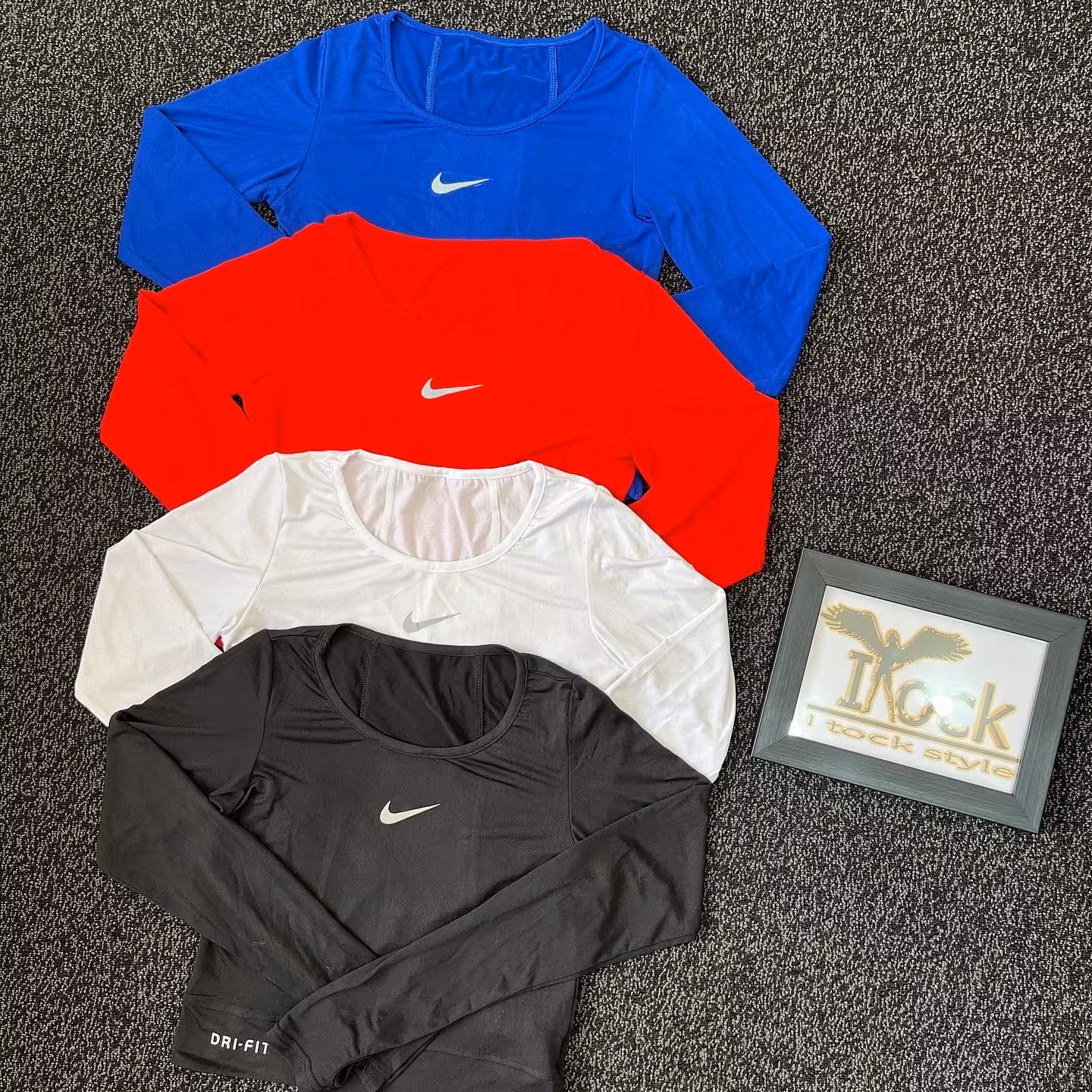 کراپ آستین بلند نایکی فینگردار فلامنت سوزنی خنک (پس کرایه)