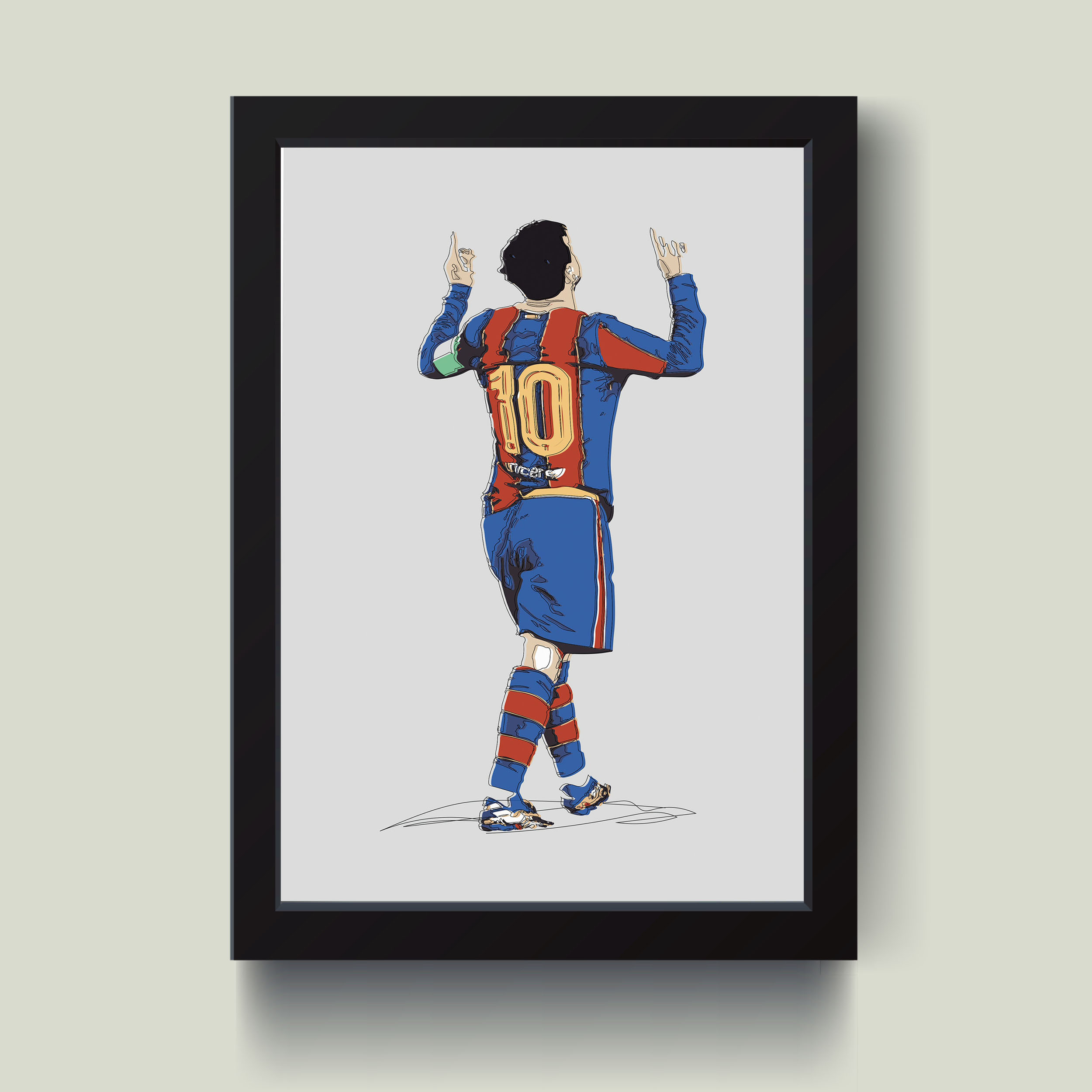 تابلو مدل مینیمال MESSI کد S3033-b