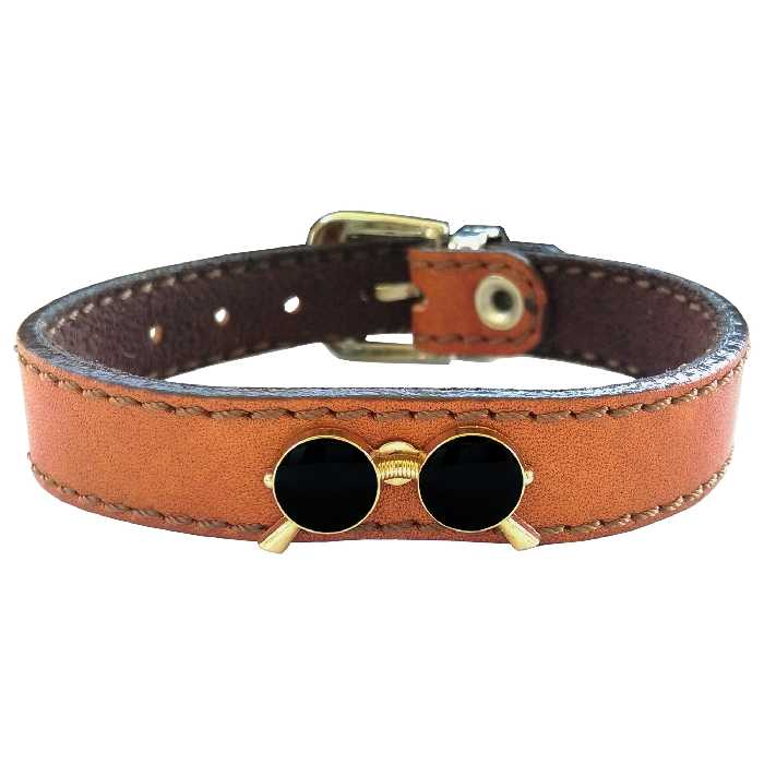 دستبند چرم وارک مدل پرهام کد rb58