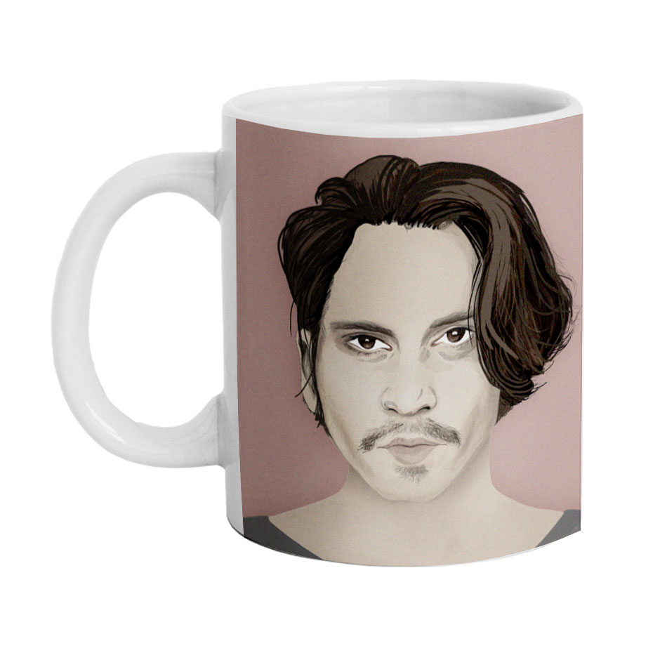 ماگ دارلی طرح جانی دپ مدل DarlyM1027