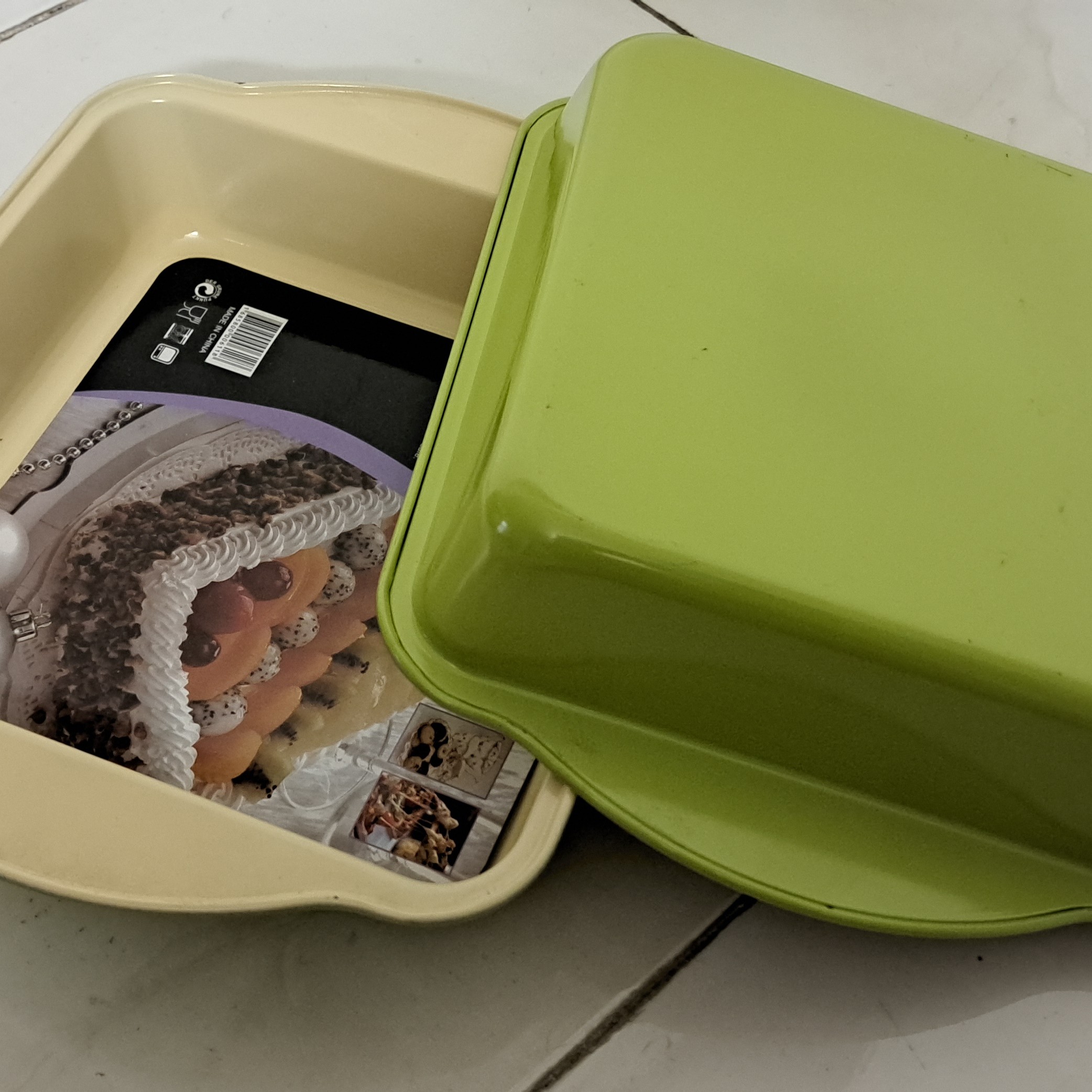 ظرف پخت مرغ کیک شیرینی در فر گازی و برقی سینی فر مربع خارجی