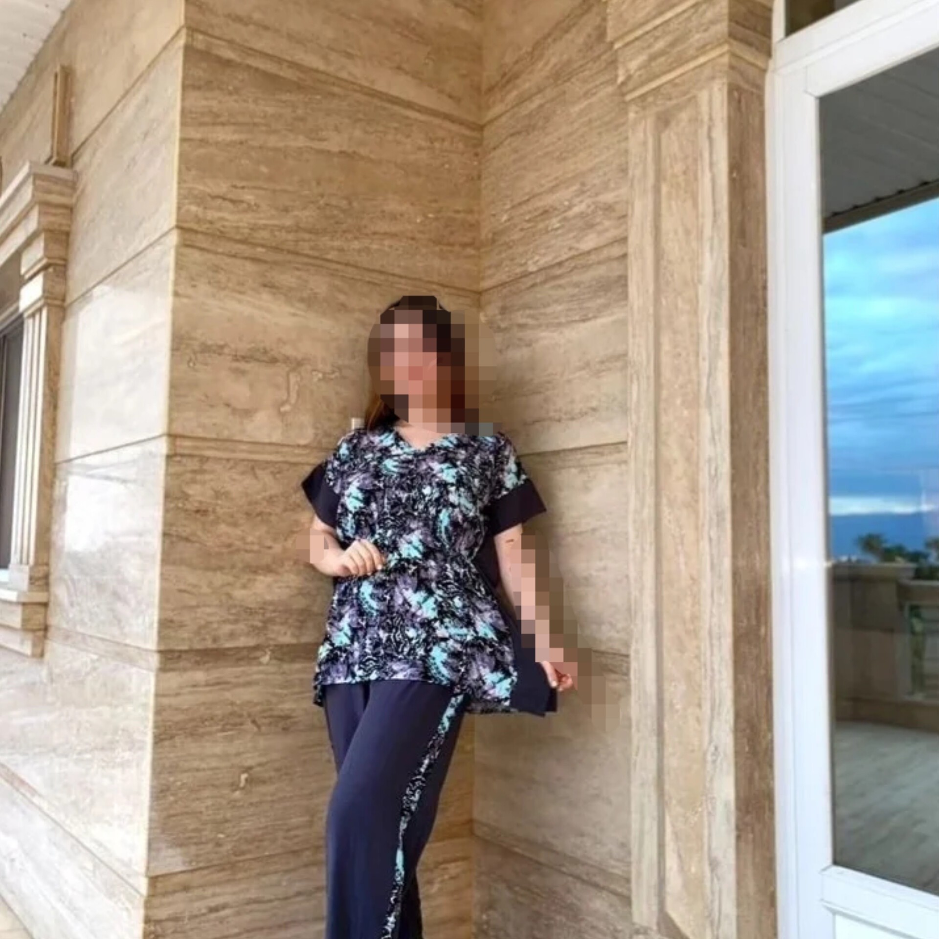 بلوزشلوارخفاشی نخ