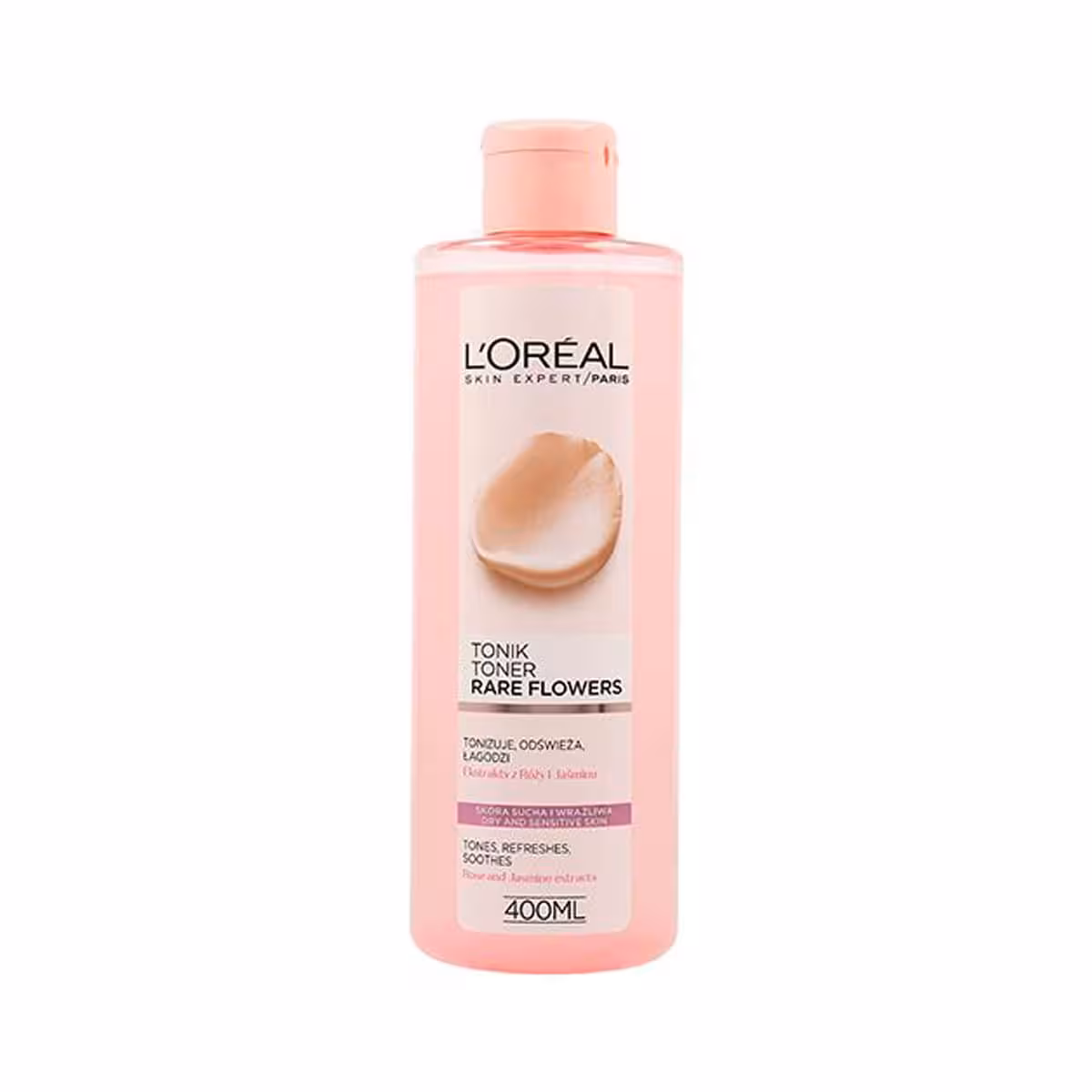 تونر لورال پوست خشک و حساس مدل Loreal Rare Flowers