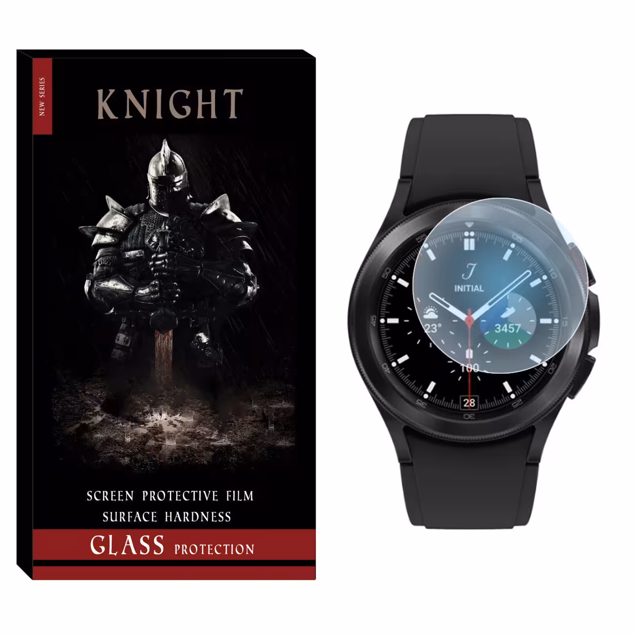 محافظ صفحه نمایش شیشه‌ای نایت مدل SH-KT مناسب برای ساعت هوشمند سامسونگ Galaxy Watch 4 Classic 42mm