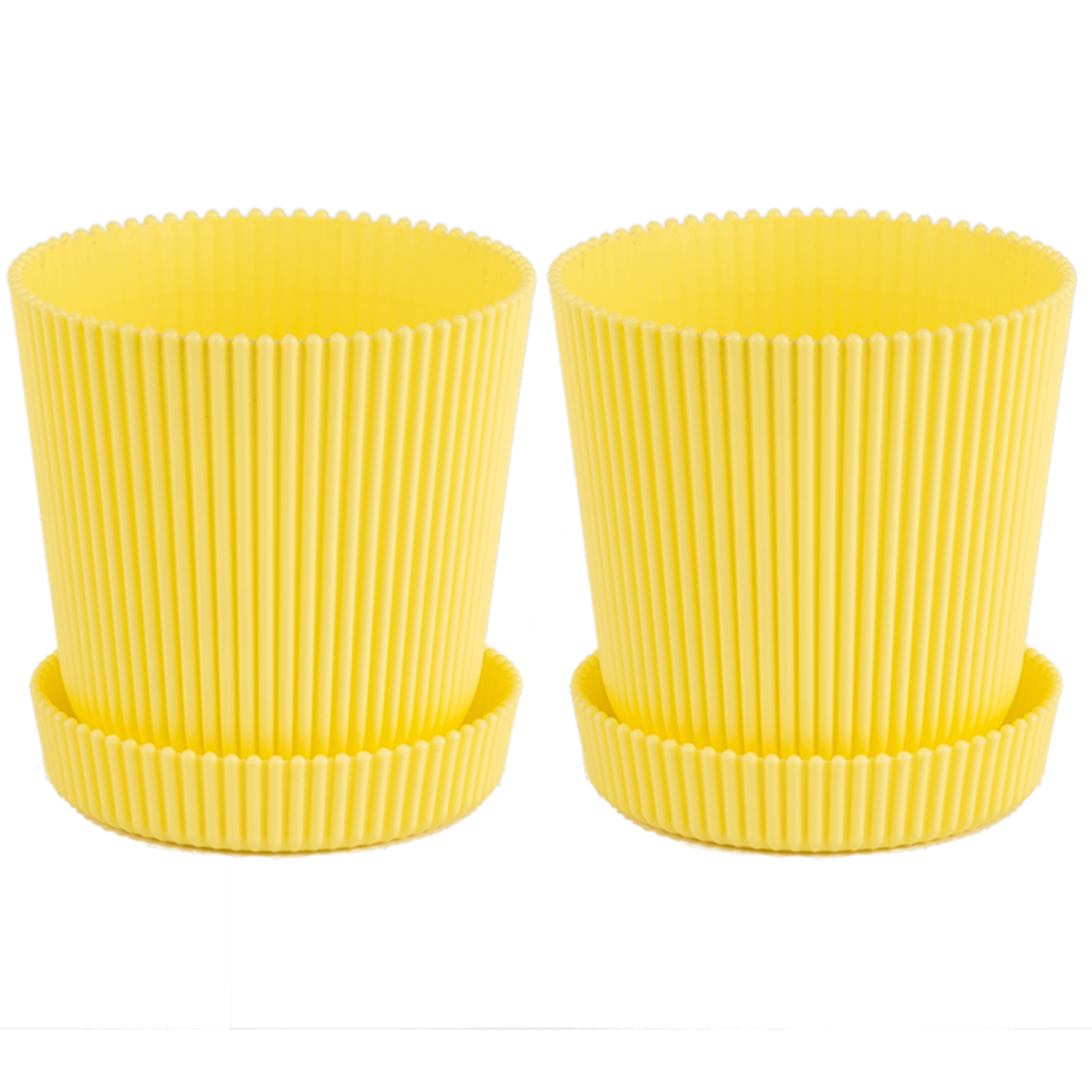 گلدان آیماپلاست مدل پلاستیکی 19 مجموعه 2 عددی