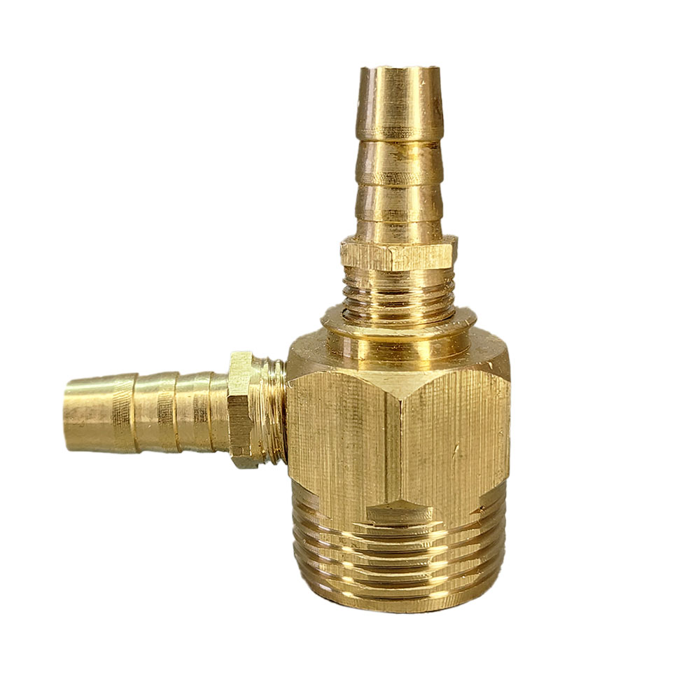 سه راهی 3/4 گاز لوله ای سه راهی شلنگ گاز 2/5 برنجی سنگین علا