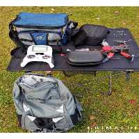 میز کمپ مشکی سیاه کمپینگ Camping And Picnic Table پارچه مدل گسترده 73Cm X 55Cm X48 Illustrated GRİMALDİ