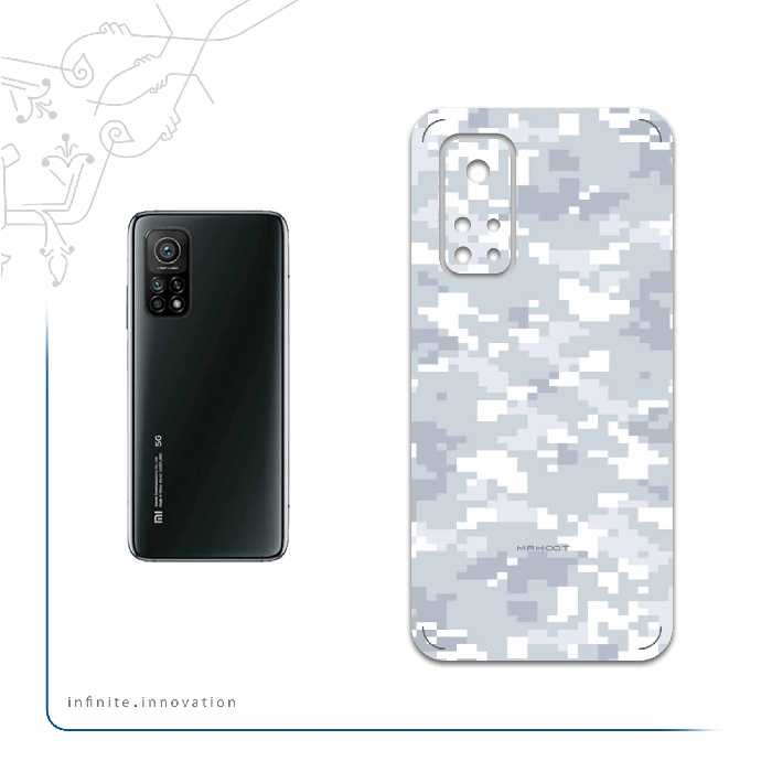 برچسب پوششی ماهوت مدل Army-Snow-Pixel مناسب برای گوشی موبایل شیائومی Mi 10T Pro 5G