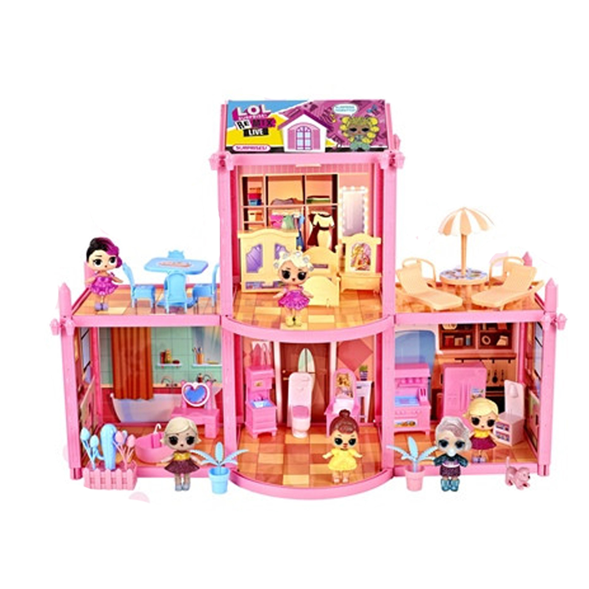 ست اسباب بازی لوازم خانه ال او ال سوپرایز مدل Remix live کد 018