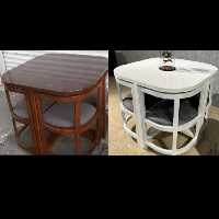 میز نهارخوری کمجا  هلالی چهار نفره
 