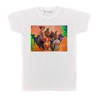 تی شرت آستین کوتاه  بچگانه پرمانه طرح غارنشینان کد pmt.6382