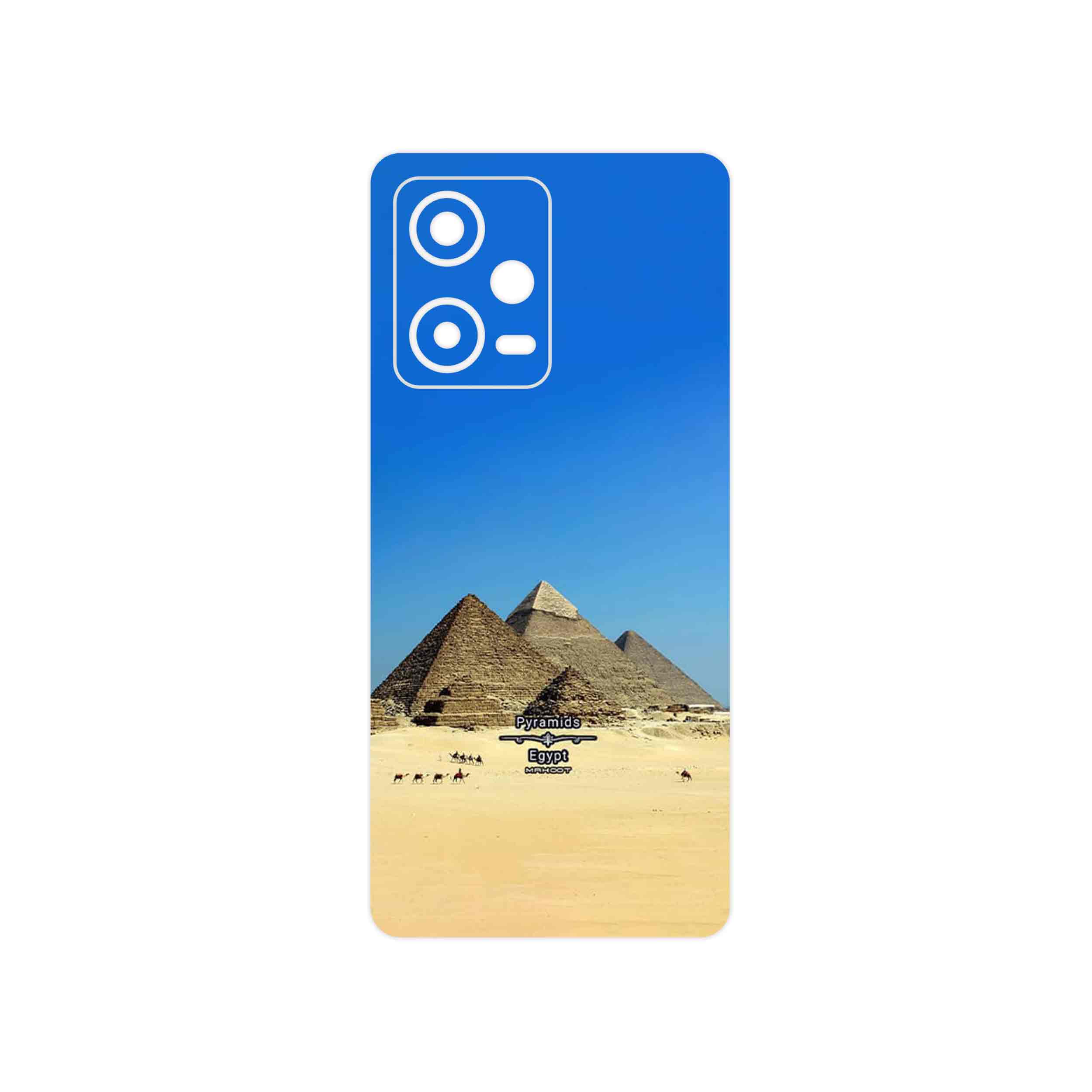برچسب پوششی ماهوت مدل Pyramids of Egypt مناسب برای گوشی موبایل شیائومی Redmi Note 12 Pro