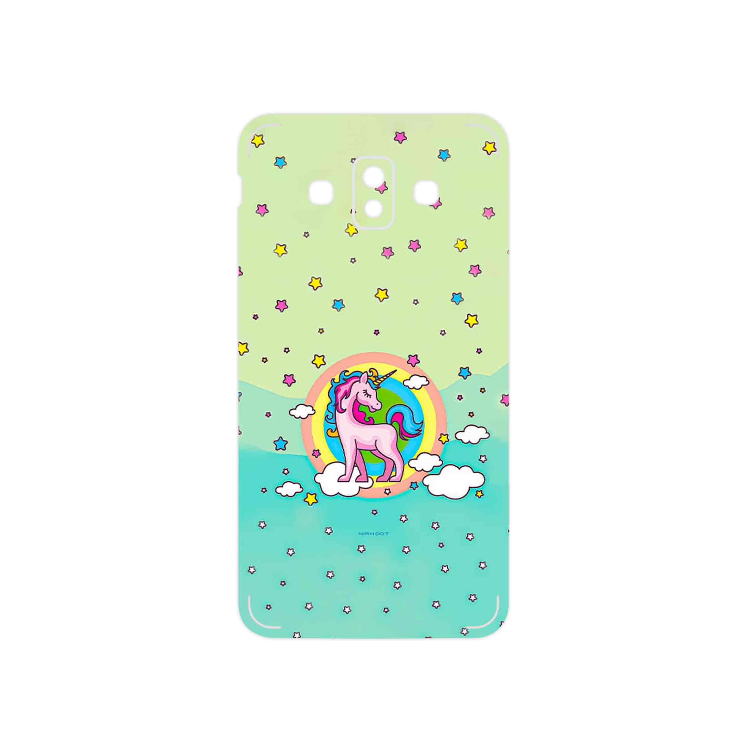 برچسب پوششی ماهوت مدل Rainbow unicorn adventure مناسب برای گوشی موبایل سامسونگ Galaxy J7 Duo