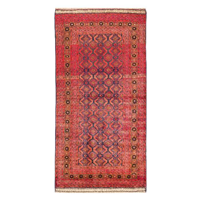 فرش دستبافت دو و نیم متری طرح بلوچ کد 23.1257