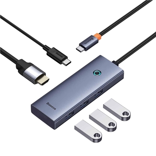 هاب تایپ سی 5 پورت بیبسوس Baseus Flite Series 5-Port HUB Docking Station B00052801811