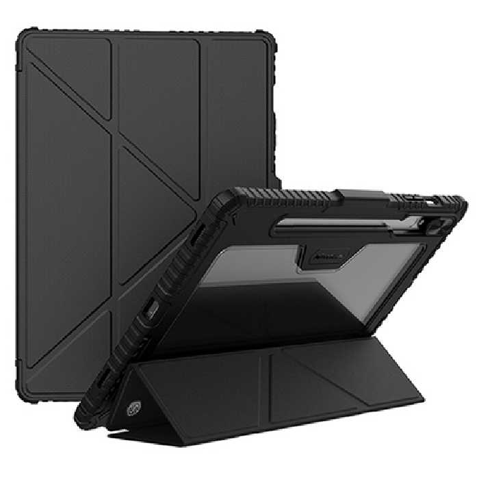 کیف کلاسوری نیلکین مدل Camshield Bumper Flip Folding مناسب برای تبلت سامسونگ Galaxy Tab S9 Plus