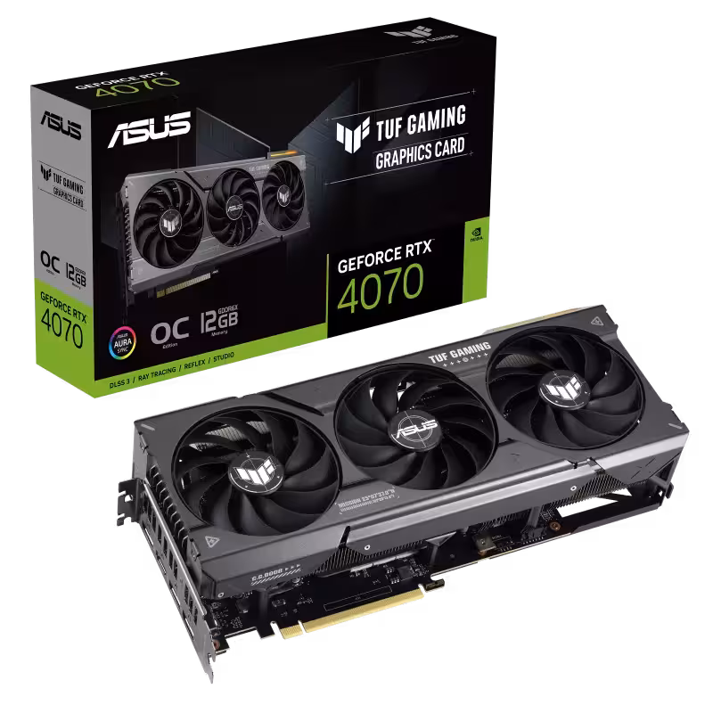 کارت گرافیک مدل RTX-4070 12GB Tuf Gaming OC Asus ایسوس