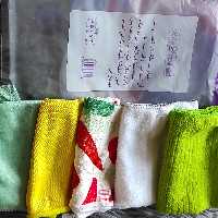 دستمال میکرو  بسته پنج تایی در طرحهای متفاوت 