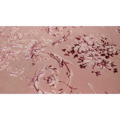 فرش ماشینی زمرد مشهد کد DI00 زمینه صورتی