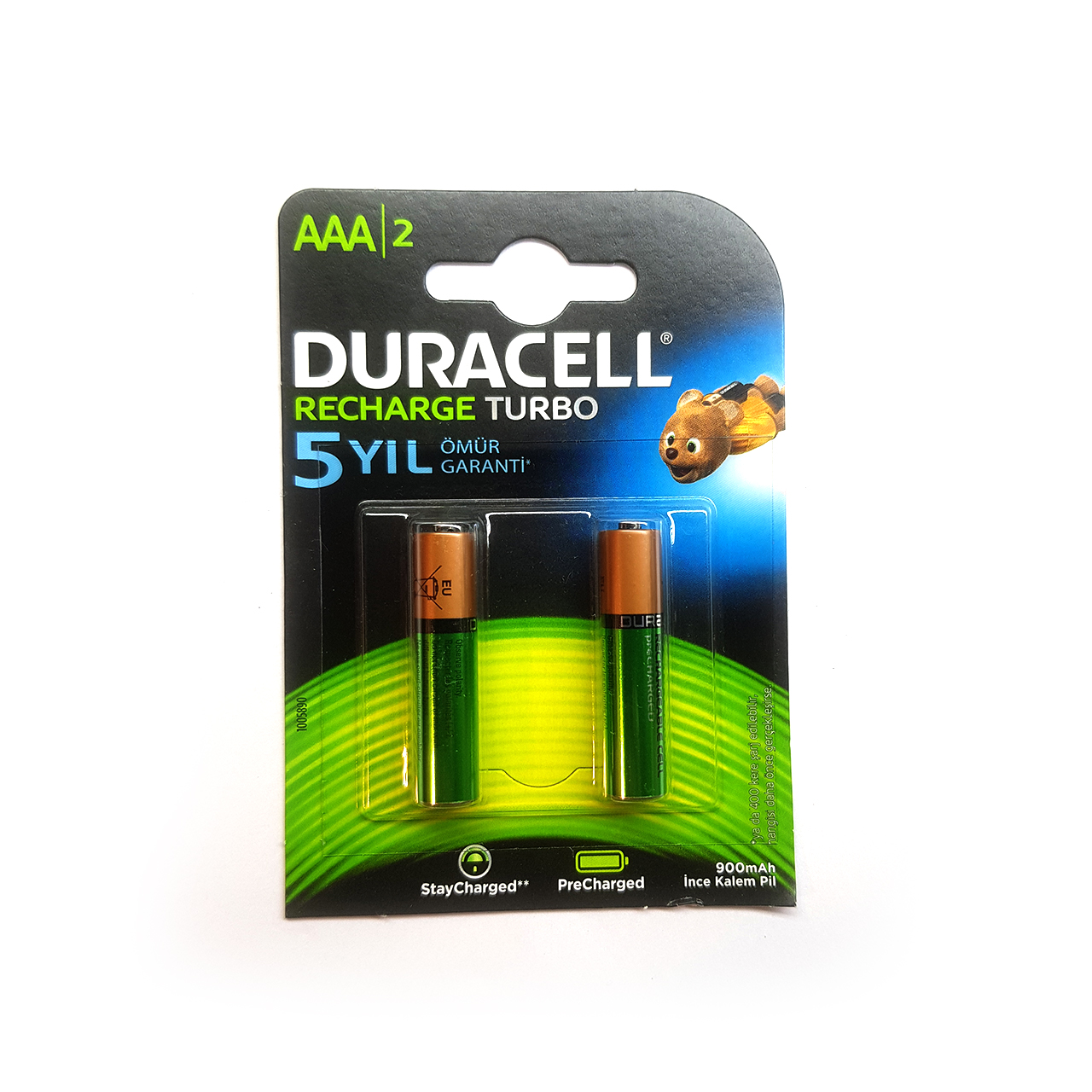 باتری نیم قلمی قابل شارژ دوراسل مدل HR03/DX2400 بسته دو عددی