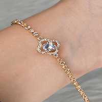 دستبند تنیسی تک نگین