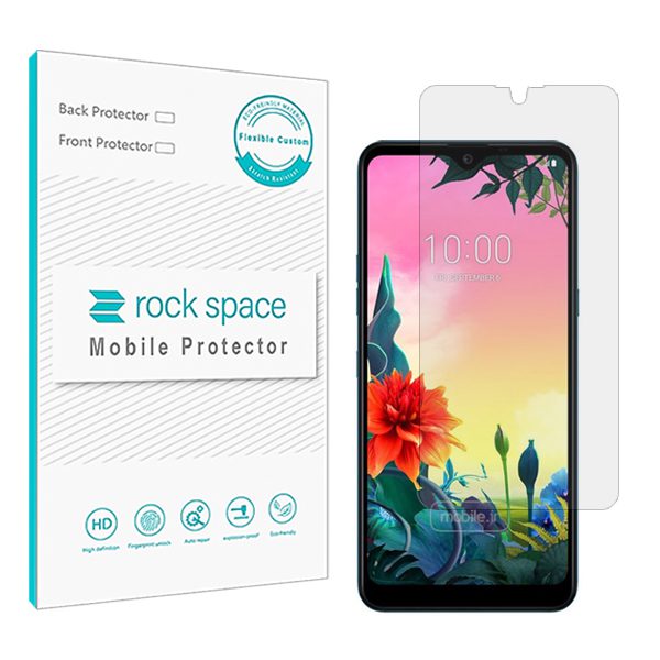 گلس ال جی (LG) K50S مدل نانو هیدروژل شفاف برند راک اسپیس کد S