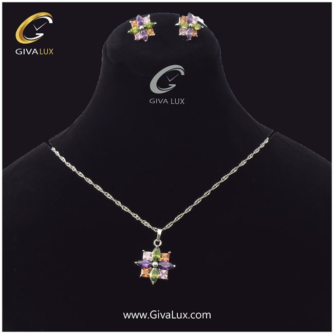 نیم ست زنانه نگین دار