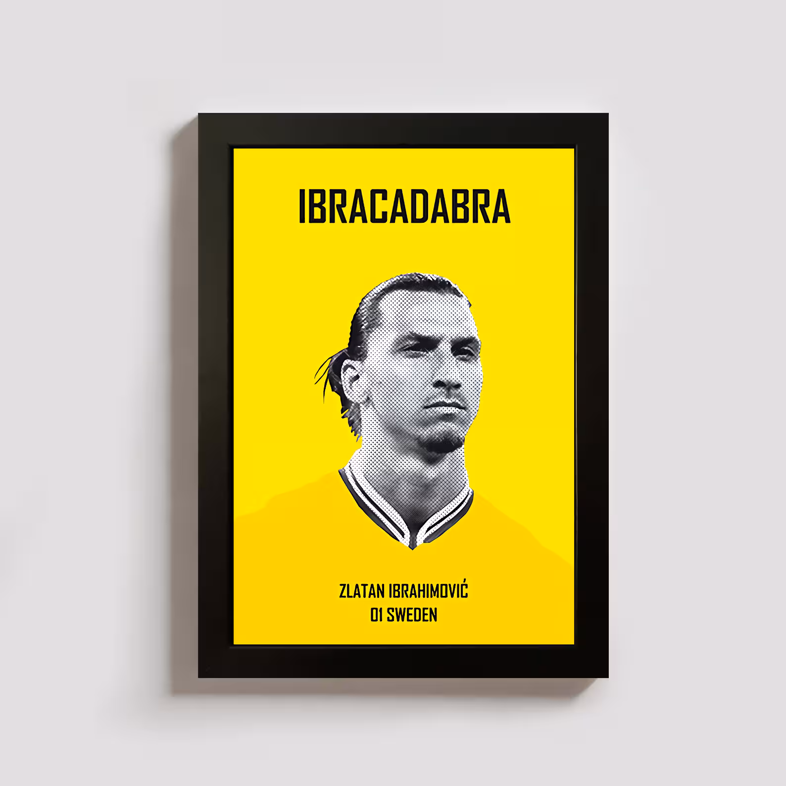 تابلو مدل فوتبالی زلاتان ابراهیموویچ zlatan کد BL053