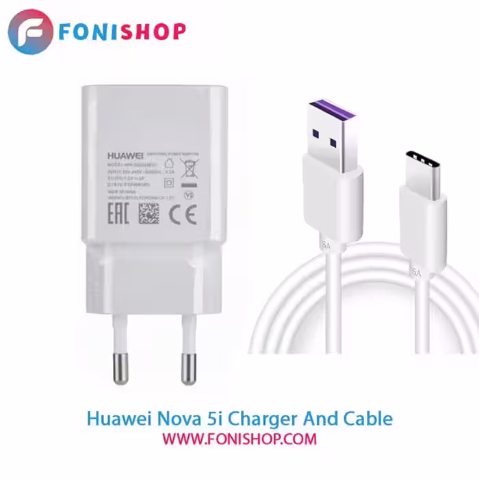 کابل و شارژر اصلی هوآوی Huawei Nova 5i