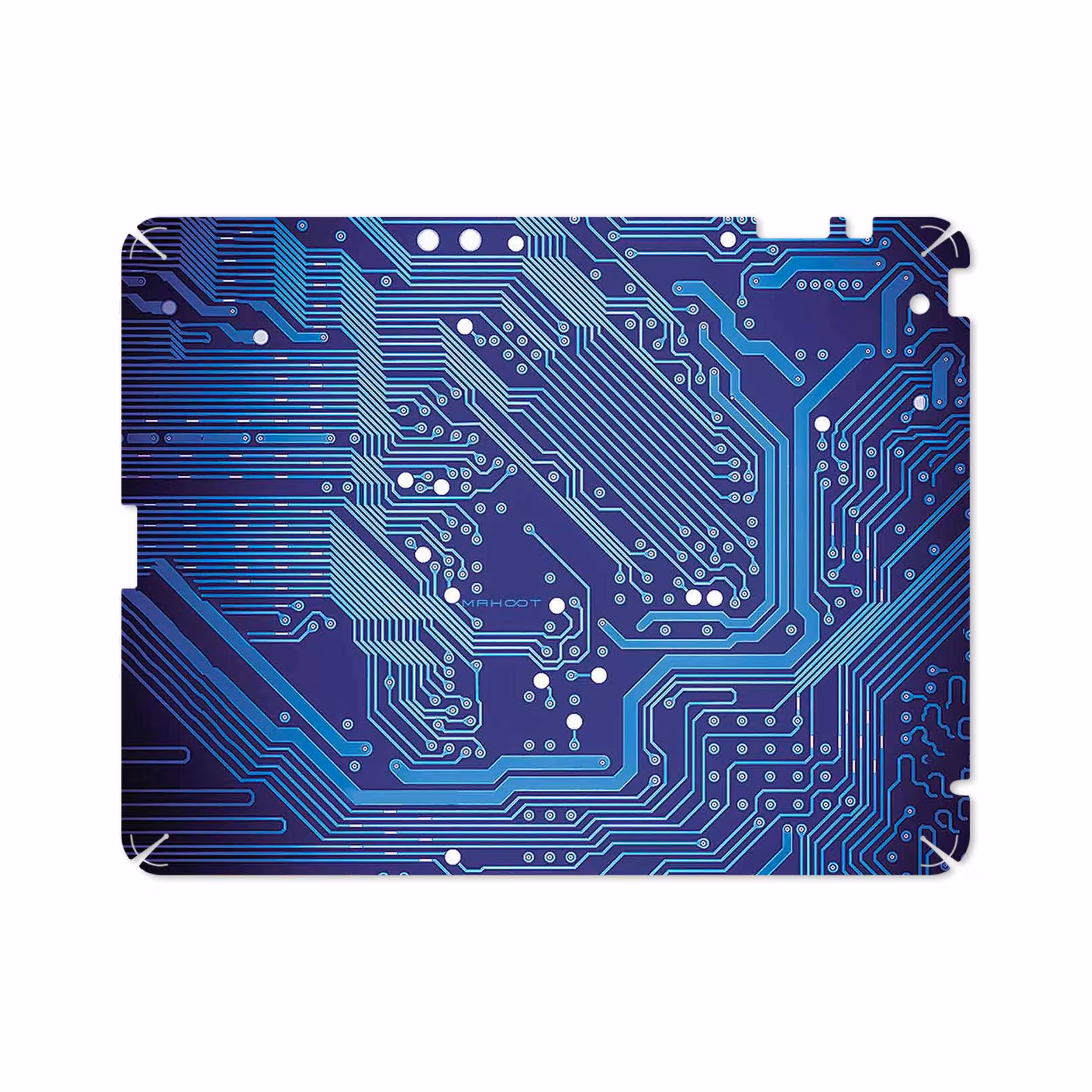 برچسب پوششی ماهوت مدل Blue Printed Circuit Board مناسب برای تبلت اپل iPad 2 2011 A1396