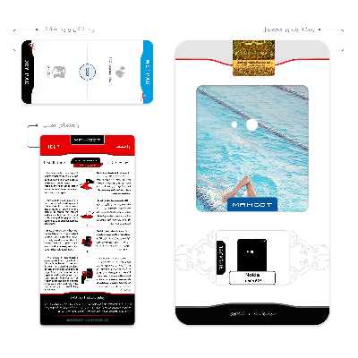برچسب پوششی ماهوت مدل Swimming مناسب برای گوشی موبایل نوکیا Lumia 625