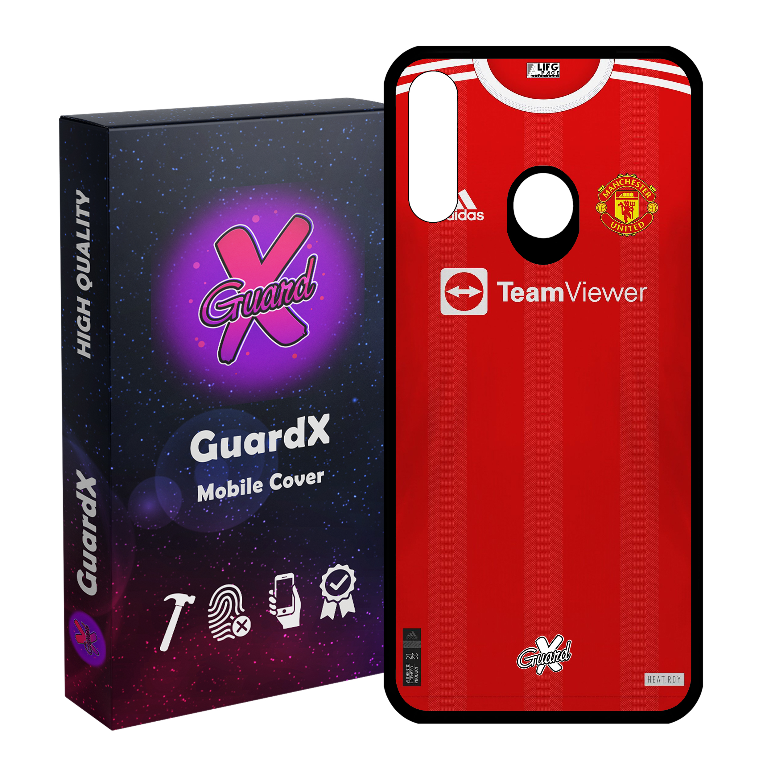 کاور گارد ایکس طرح منچستر یونایتد مدل Glass10376 مناسب برای گوشی موبایل سامسونگ Galaxy A20s